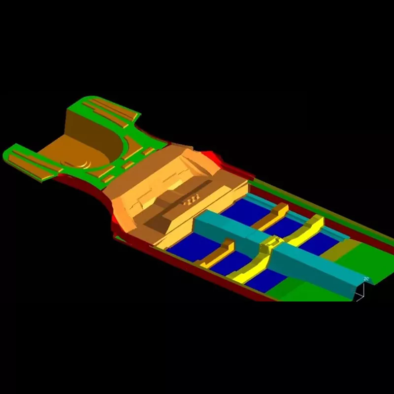 自動車フロアアセンブリのプレス金型