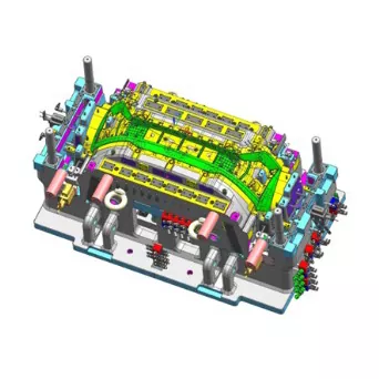 自動車フロントバンパーボディ射出成形金型