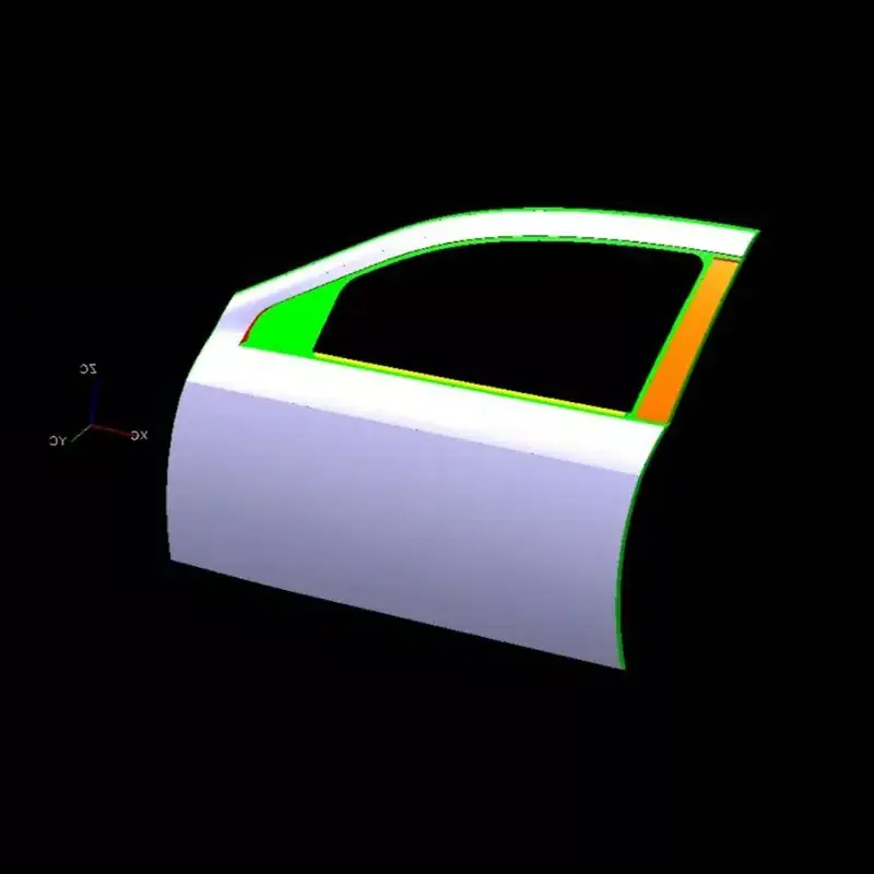 自動車用左フロントドアアウターパネルプレス金型