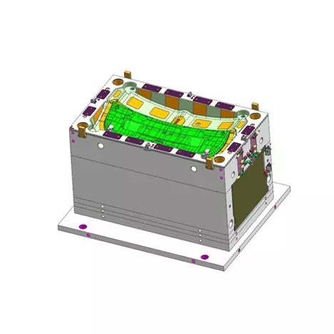 自動車リアテールゲートトリムパネル射出成形金型