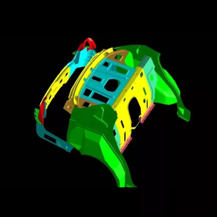 自動車トランク組立用プレス金型