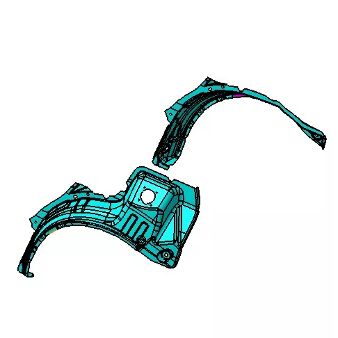 自動車用ホイールアーチホイールカバー射出成形金型